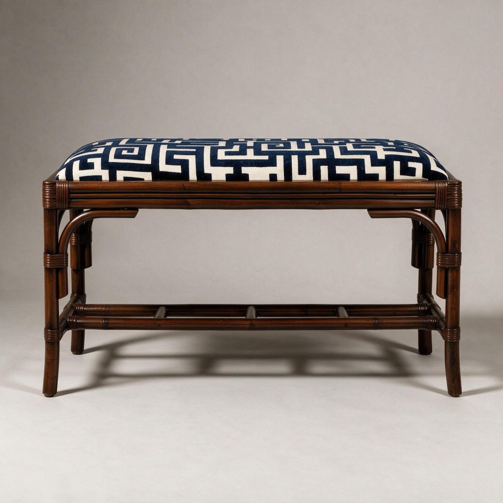 Sylvia Rattan Bench