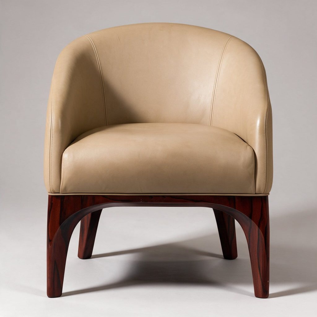 Lilyrose Leather Arm Chair
