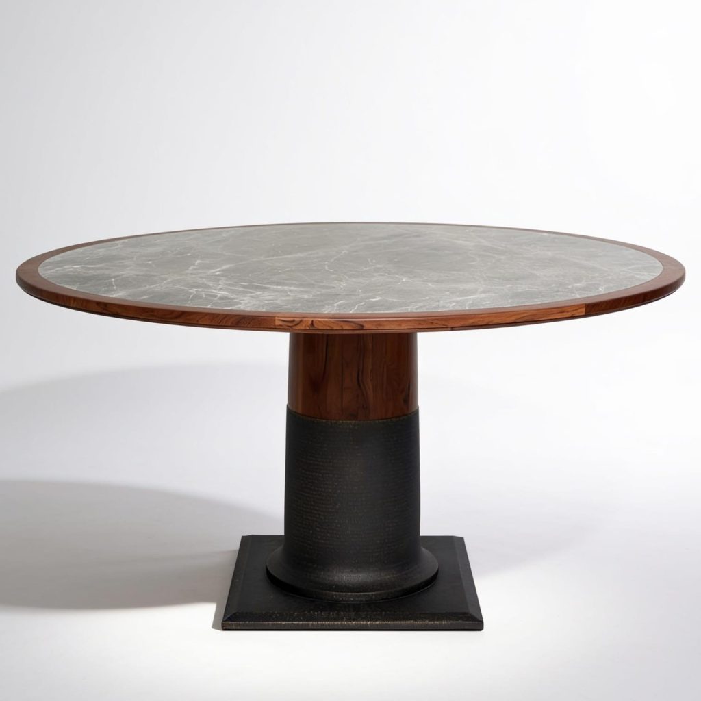 Lucca Stone and Wood Dining Table