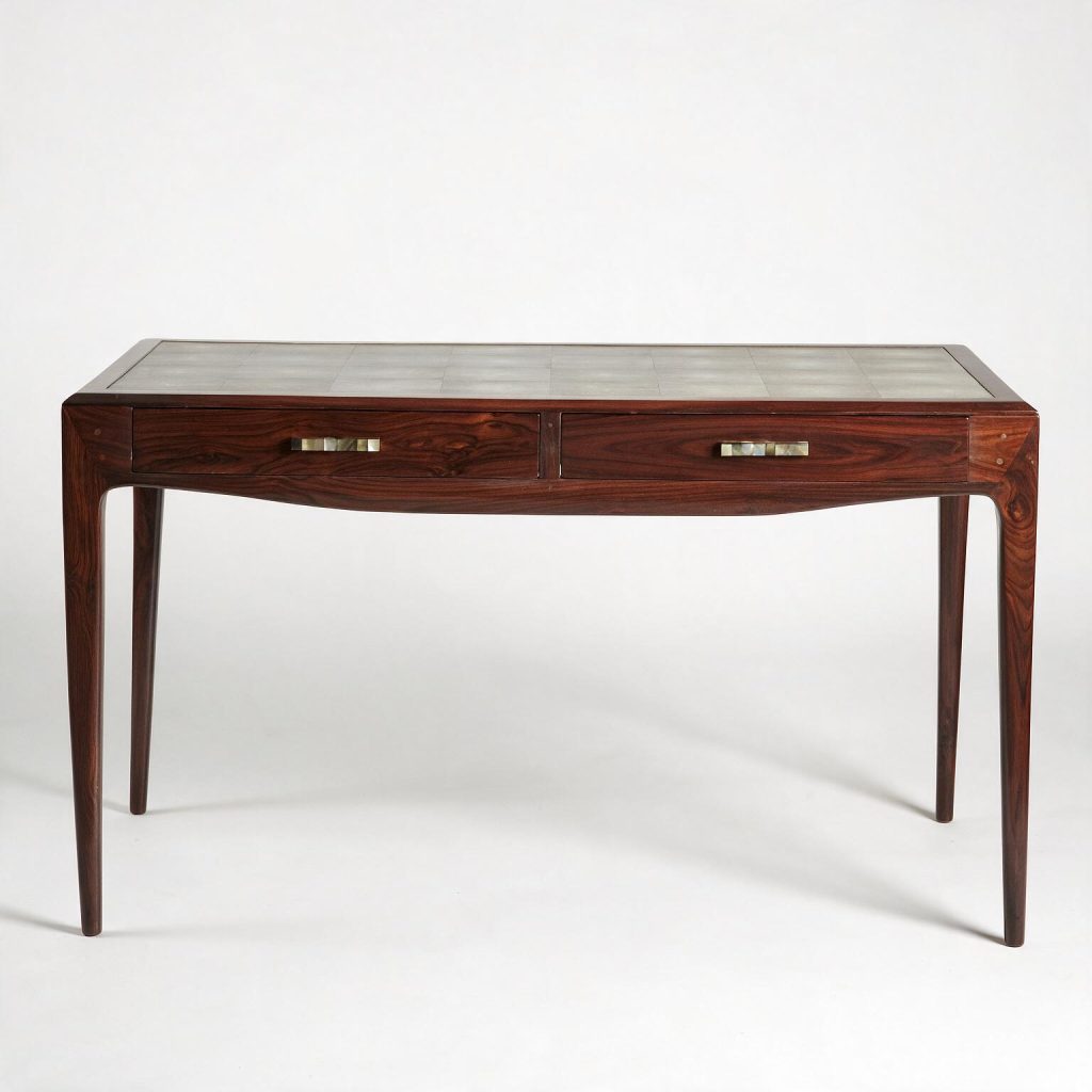 Barney Desk With Shagreen Inlay