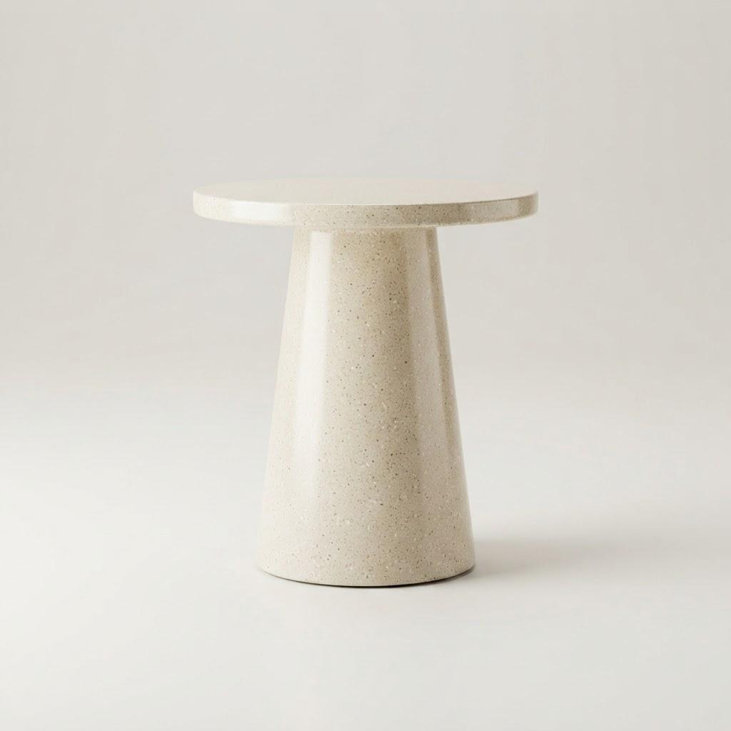 Jolly Resin Terrazzo Round Topped Side Table