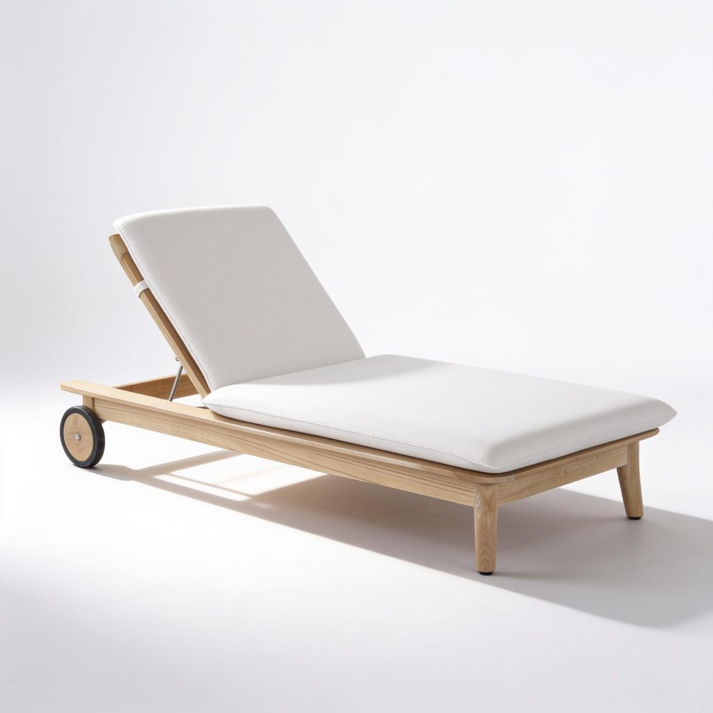 Hornby Teak Sunbed With Petit Cushion