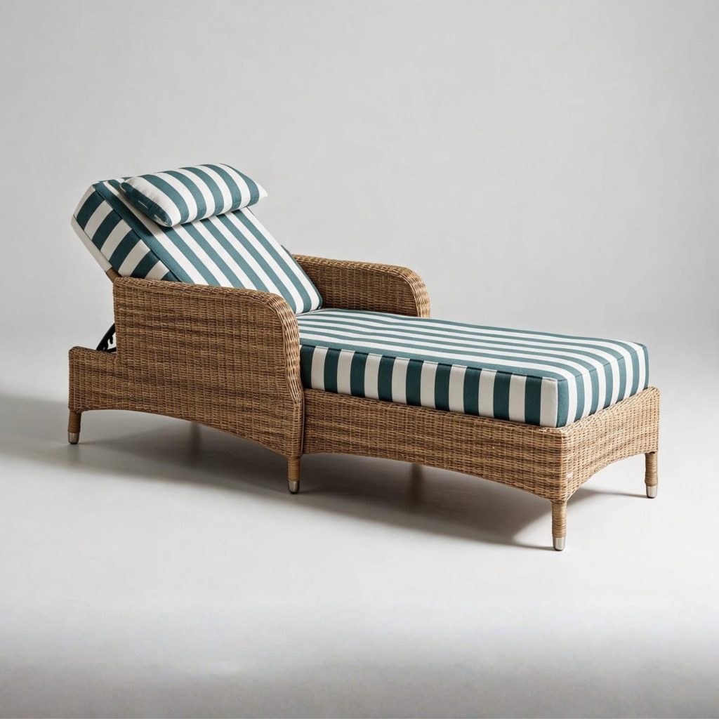 Orchard House Synthetic Rattan Sunbed