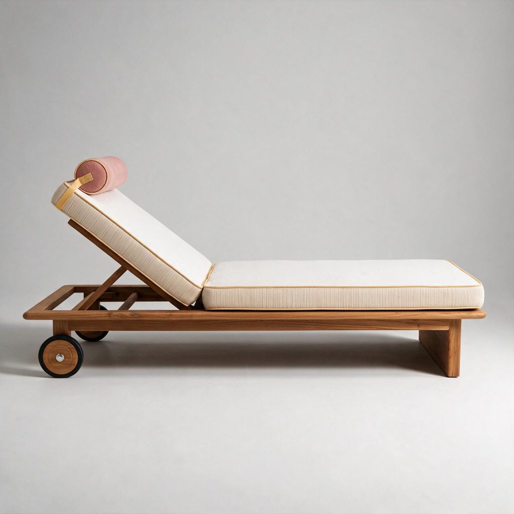 Pitman Teak Sunbed
