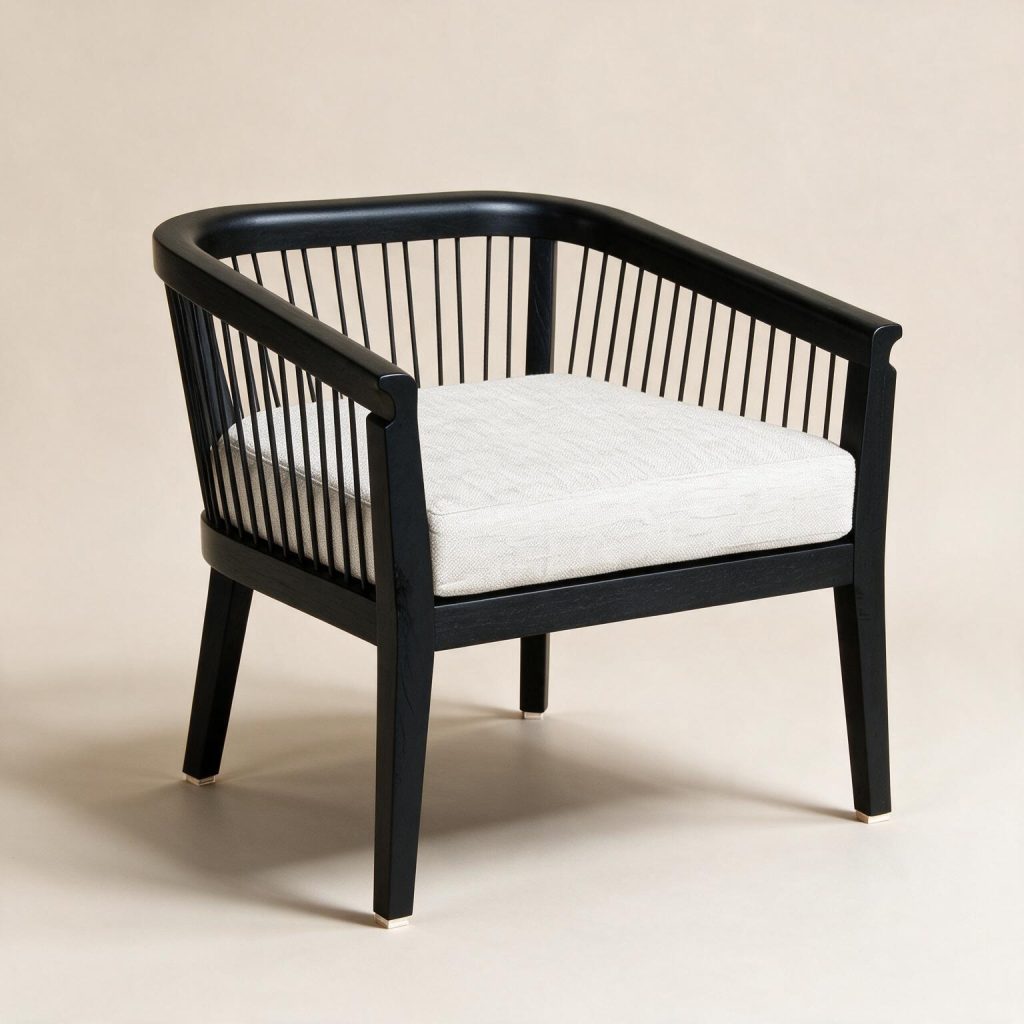 Nailsworth Wood and Ratten Lounge Chair