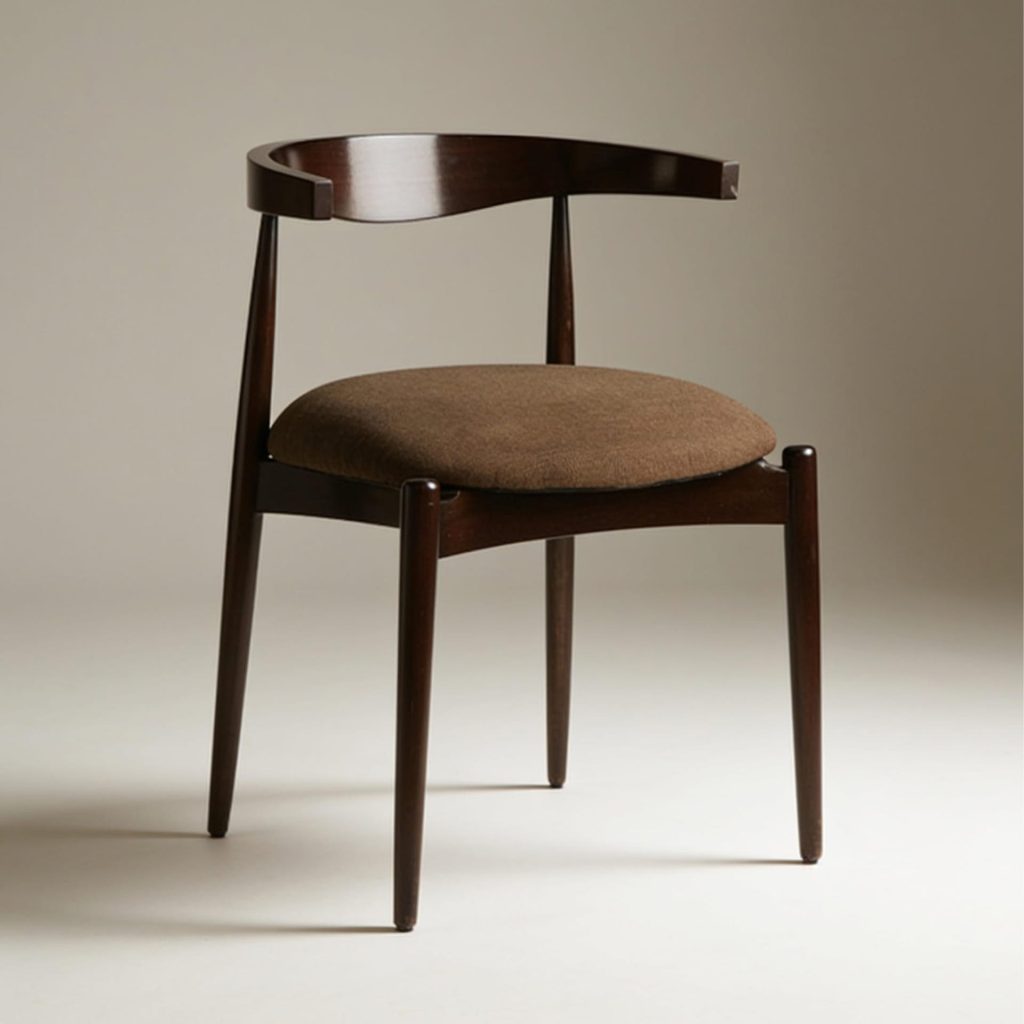 Ivan High Gloss Wood Dining Chair