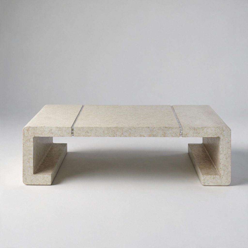 Crackle and Mother of Pearl Coffee Table