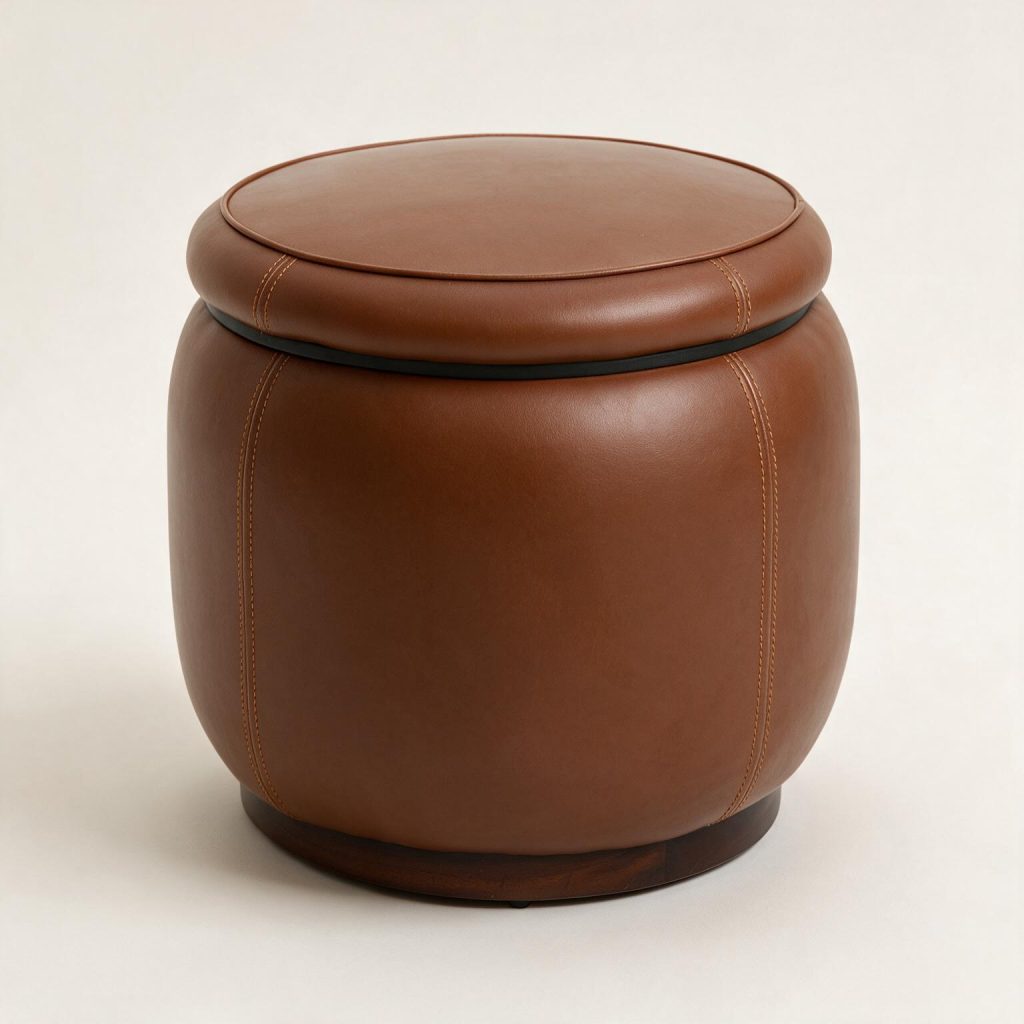 Paul Leather Side Table