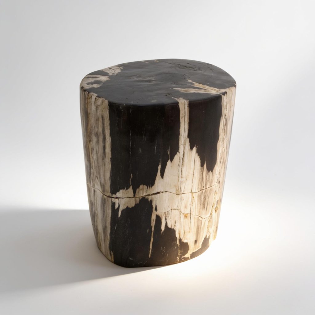 Petrified Wood Side Table